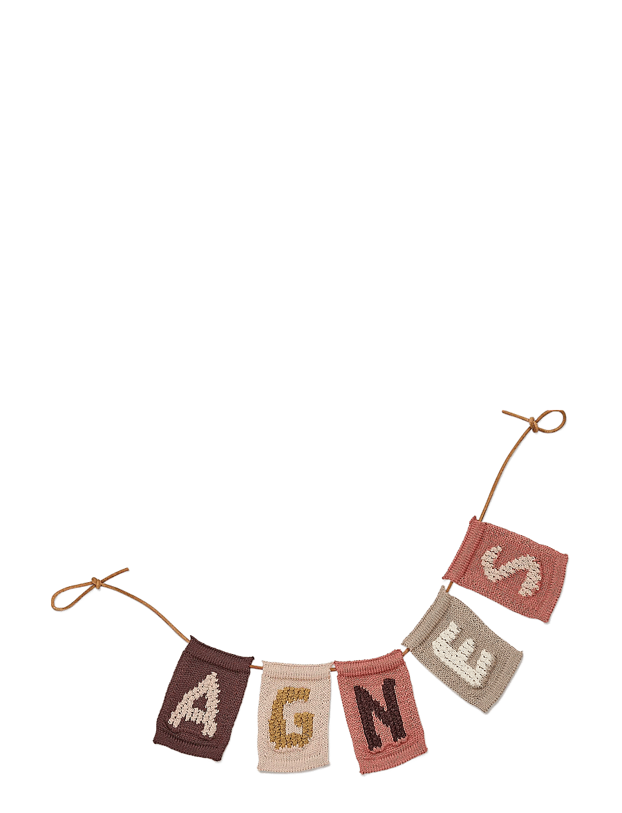Smallstuff - Knitted letter A, rose - dekoratsioonid - a pink - 1