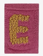 Knitted letter E, rose - E PINK