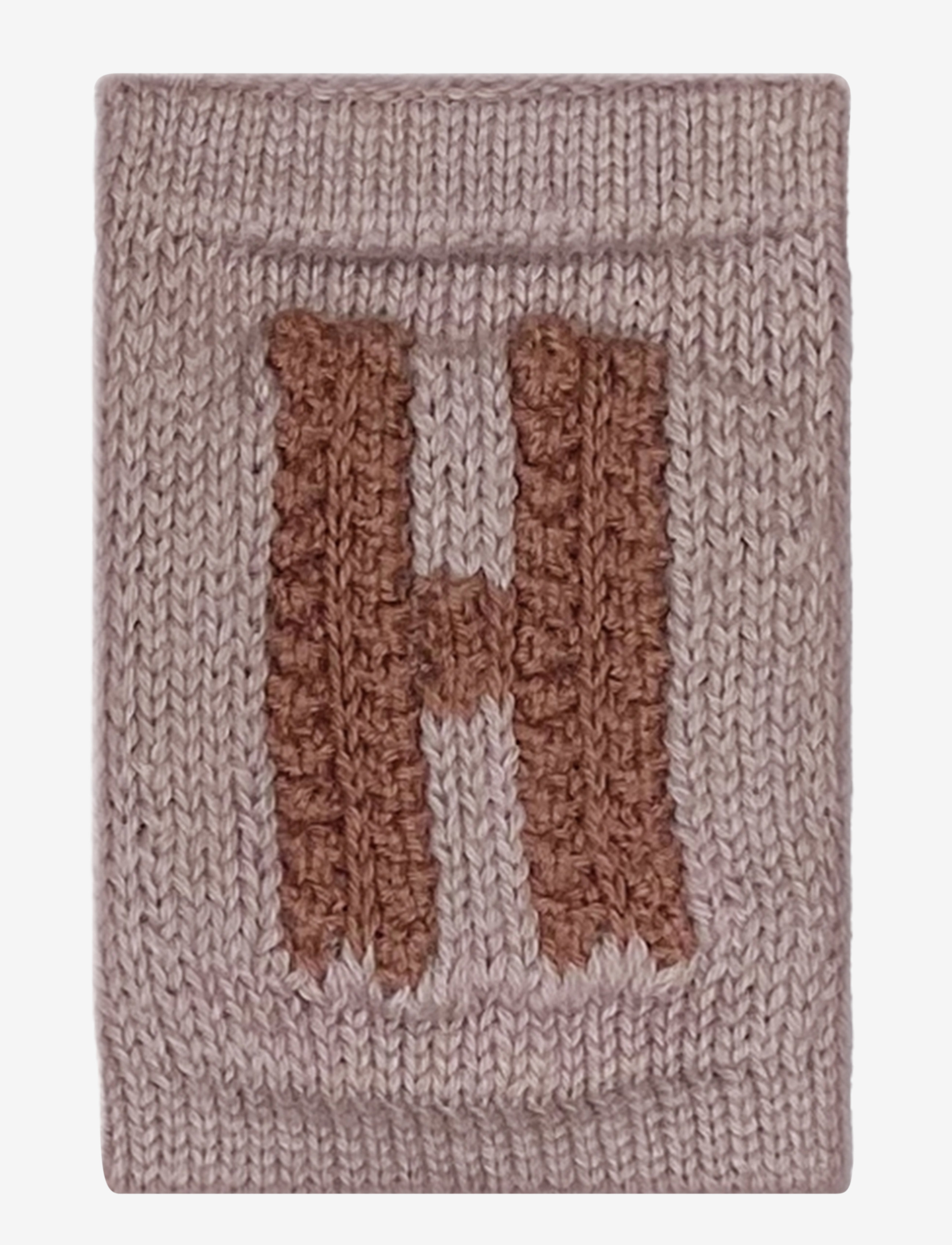 Smallstuff Knitted Letter H, Rose, One Size 10 cm, Kids Decor, Beige - Decoration Accessories-details, Kinder