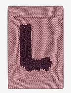 Knitted letter L, rose - L PINK