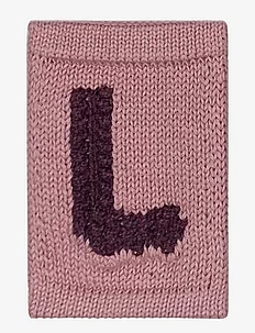 Knitted letter L, rose, Smallstuff