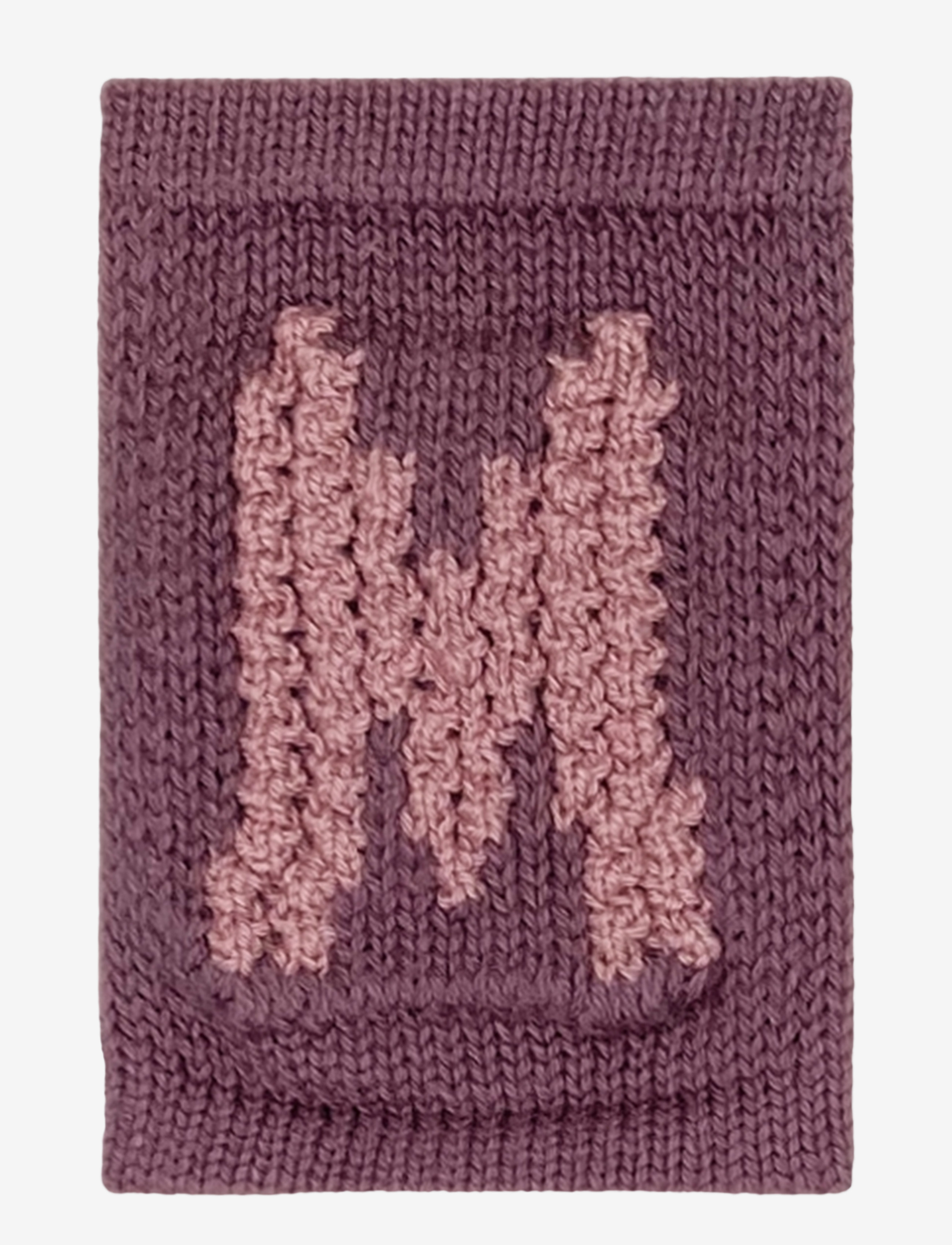 Smallstuff Knitted Letter M, Rose, One Size 10 cm, Kids Decor, Rosa - Decoration Accessories-details, Kinder
