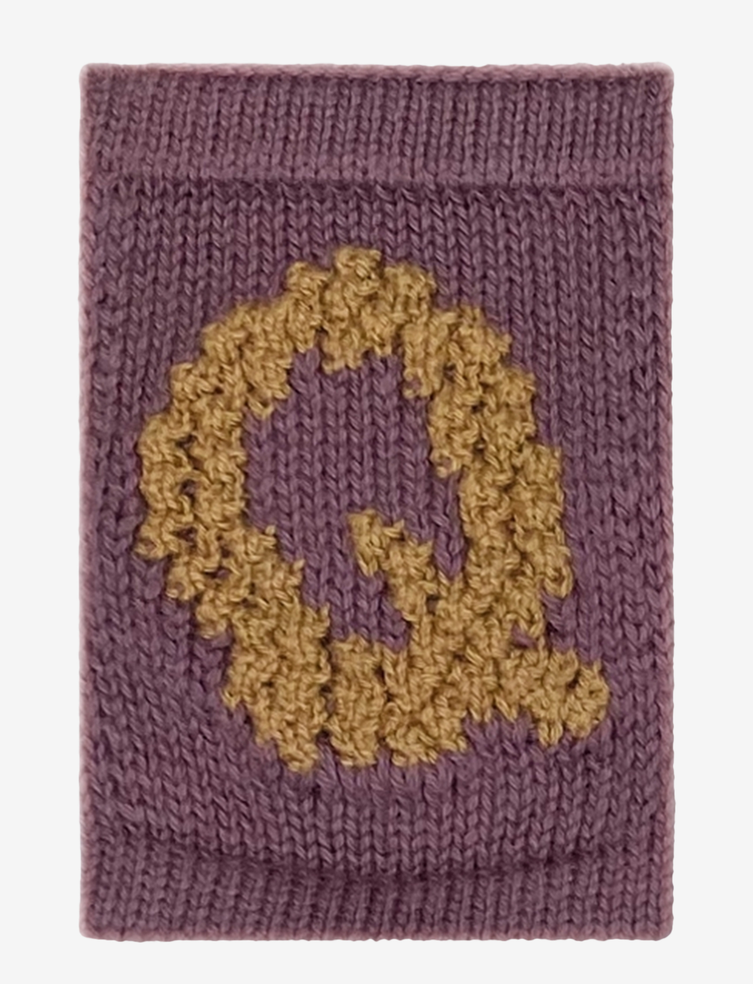 Smallstuff Knitted Letter Q, Rose, One Size 10 cm, Kids Decor, Lila - Decoration Accessories-details, Kinder