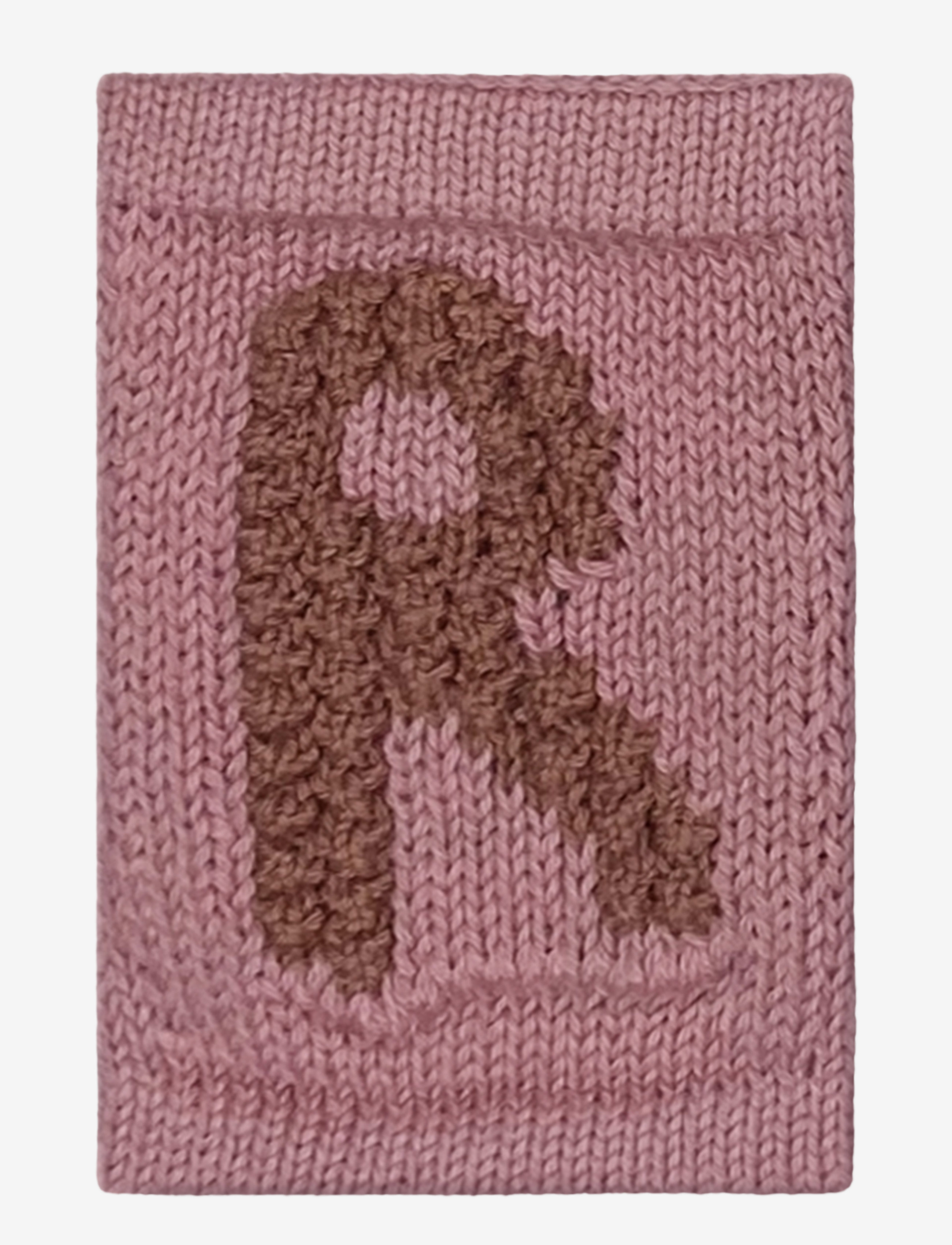Smallstuff Knitted Letter R, Rose, One Size 10 cm, Kids Decor, Rosa - Decoration Accessories-details, Kinder