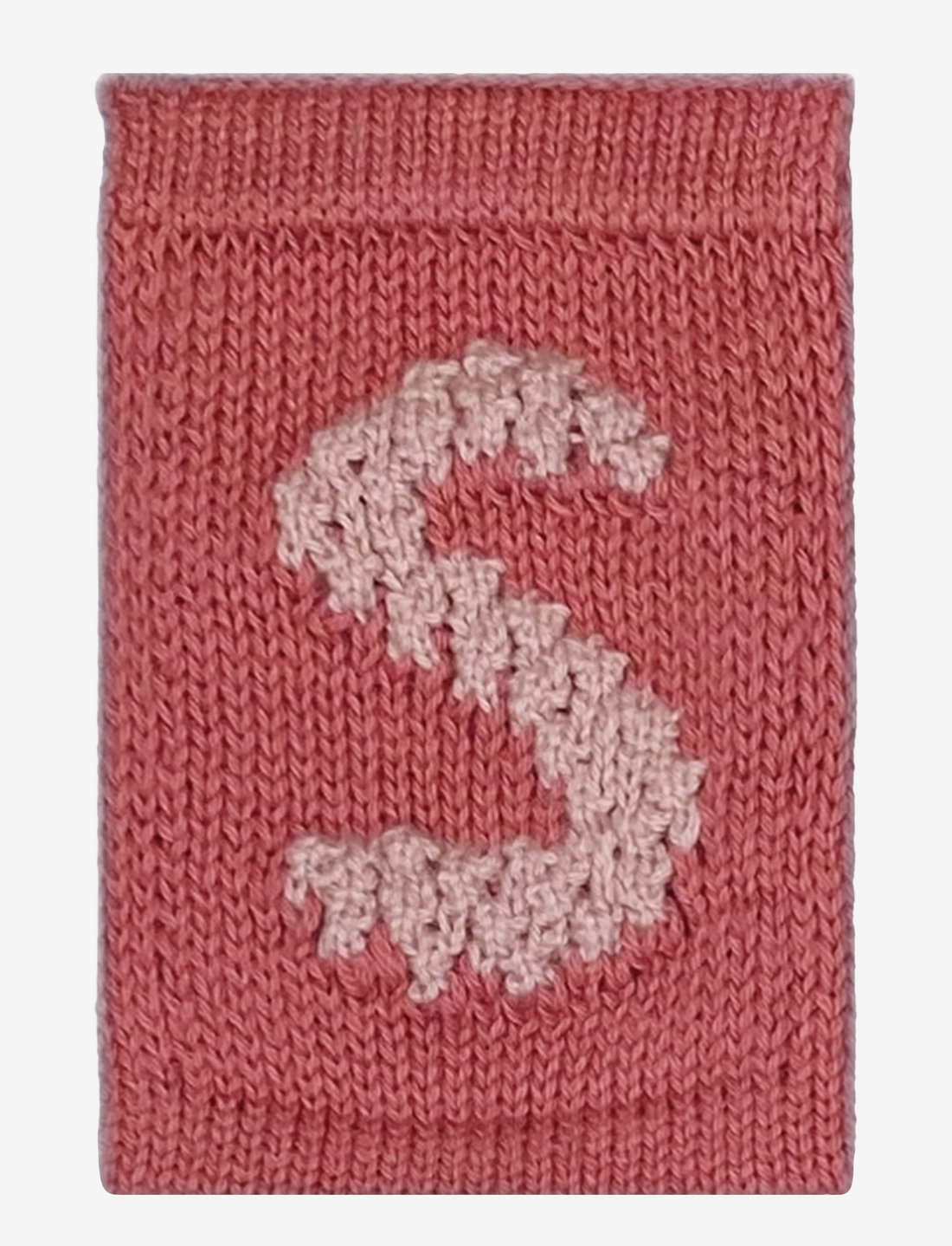 Smallstuff - Knitted letter S, rose - dekorationsdetaljer - s pink - 1
