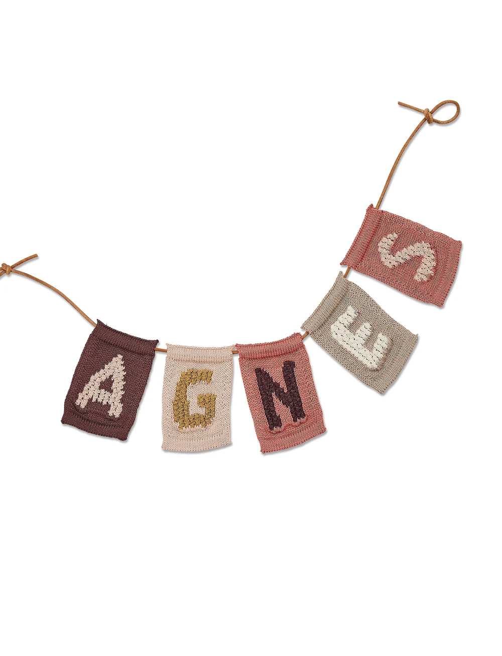 Smallstuff - Knitted letter S, rose - dekorationsdetaljer - s pink - 0