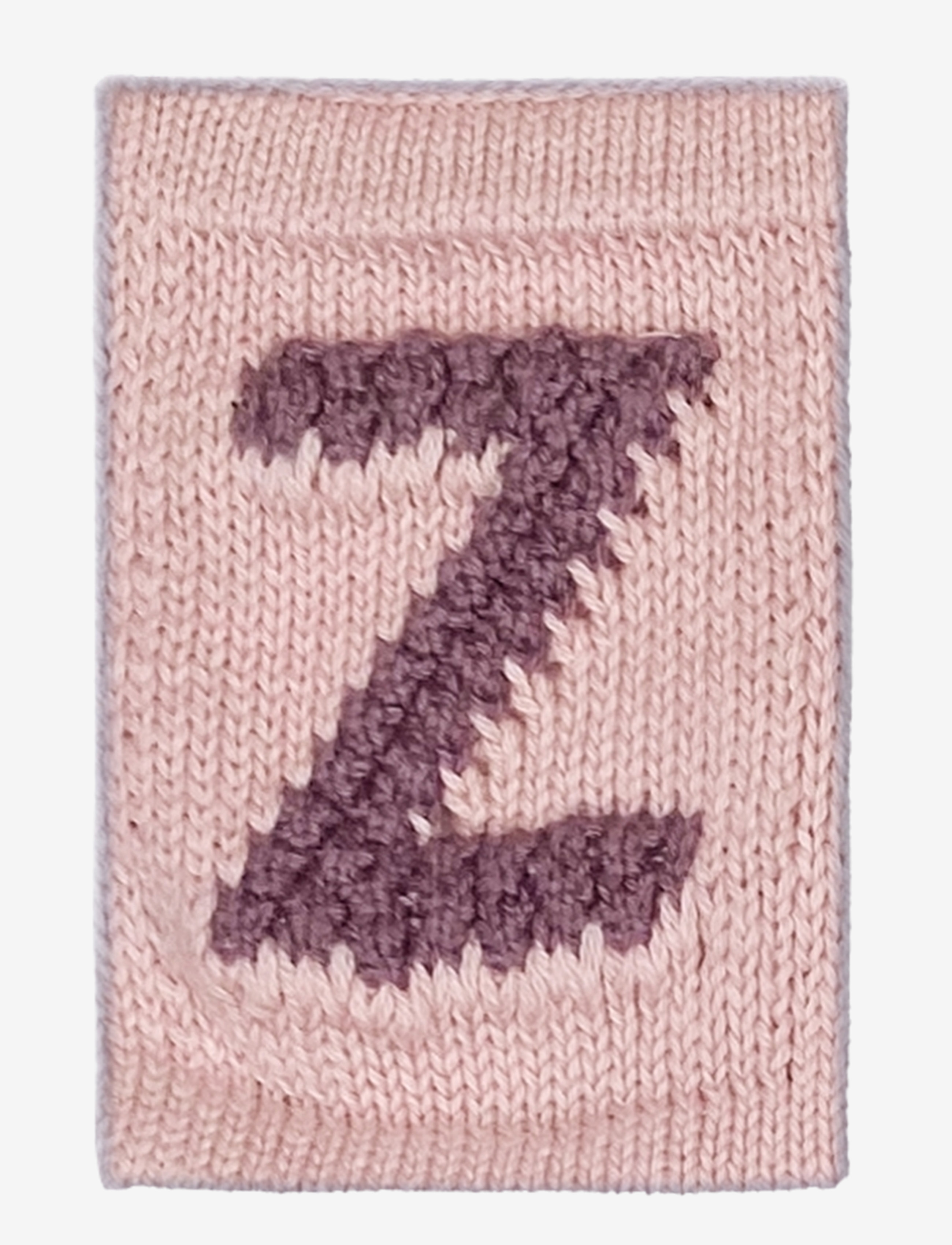 Smallstuff Knitted Letter Z, Rose, One Size 10 cm, Kids Decor, Rosa - Decoration Accessories-details, Kinder