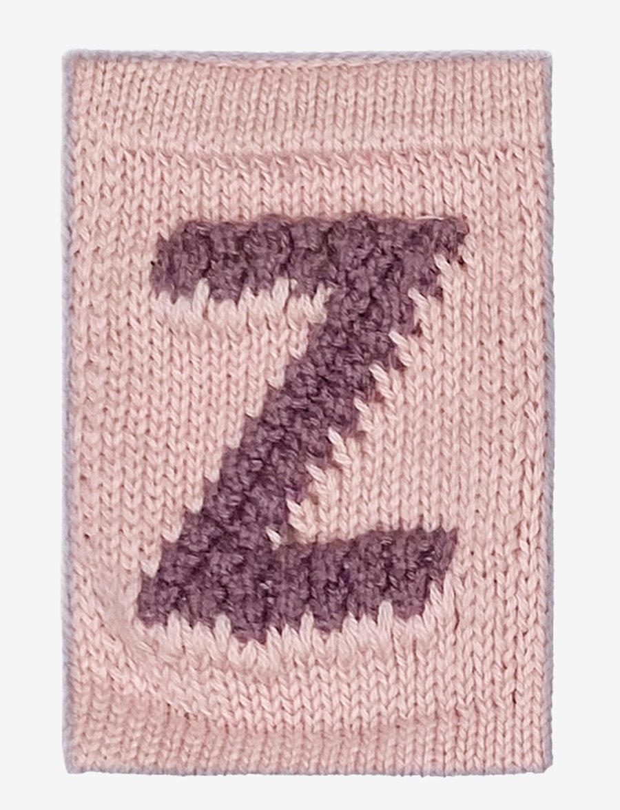 Smallstuff - Knitted letter Z, rose - die niedrigsten preise - z pink - 0