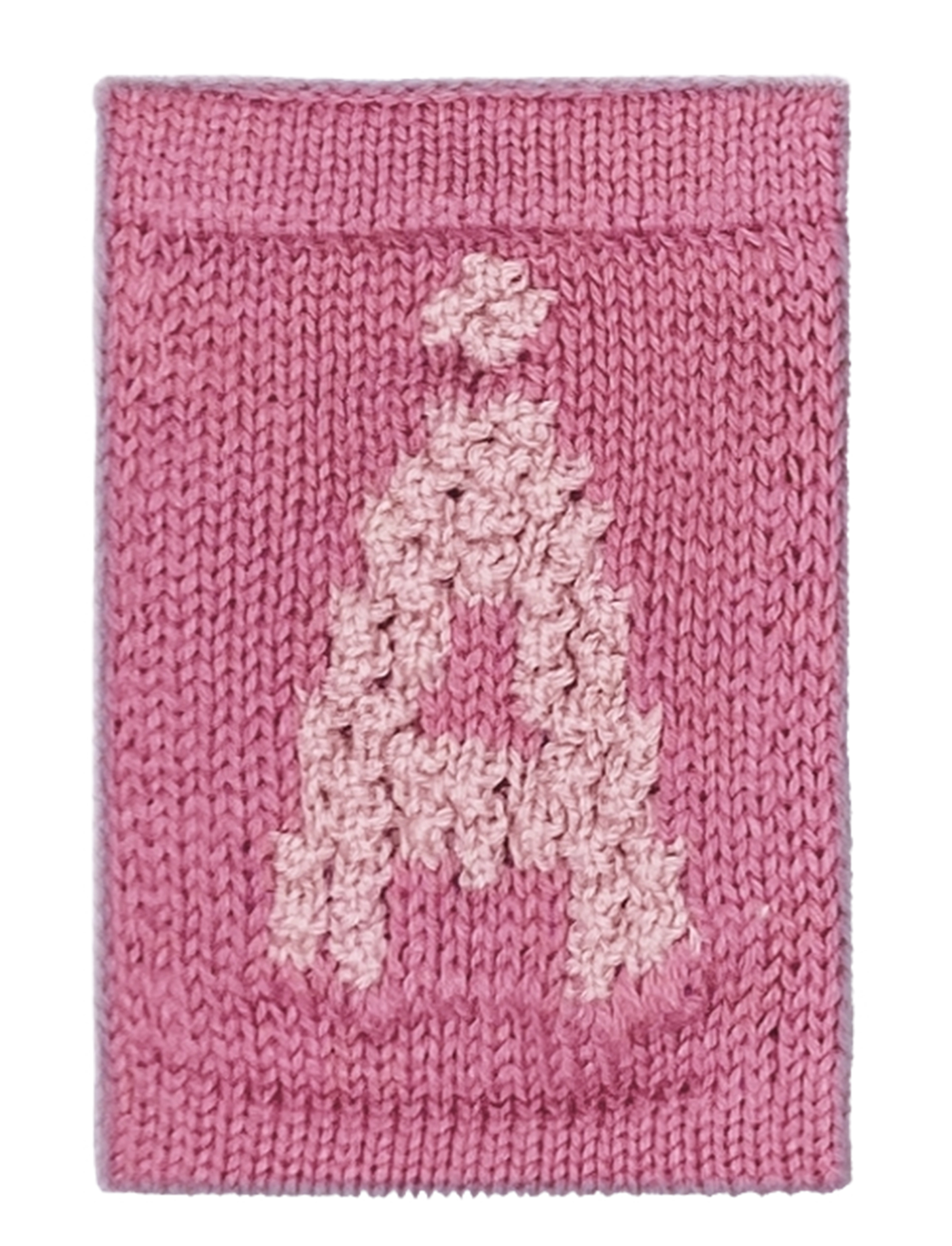 Smallstuff Knitted letter Å, rose - Sisustus - Å PINK / pink/rose