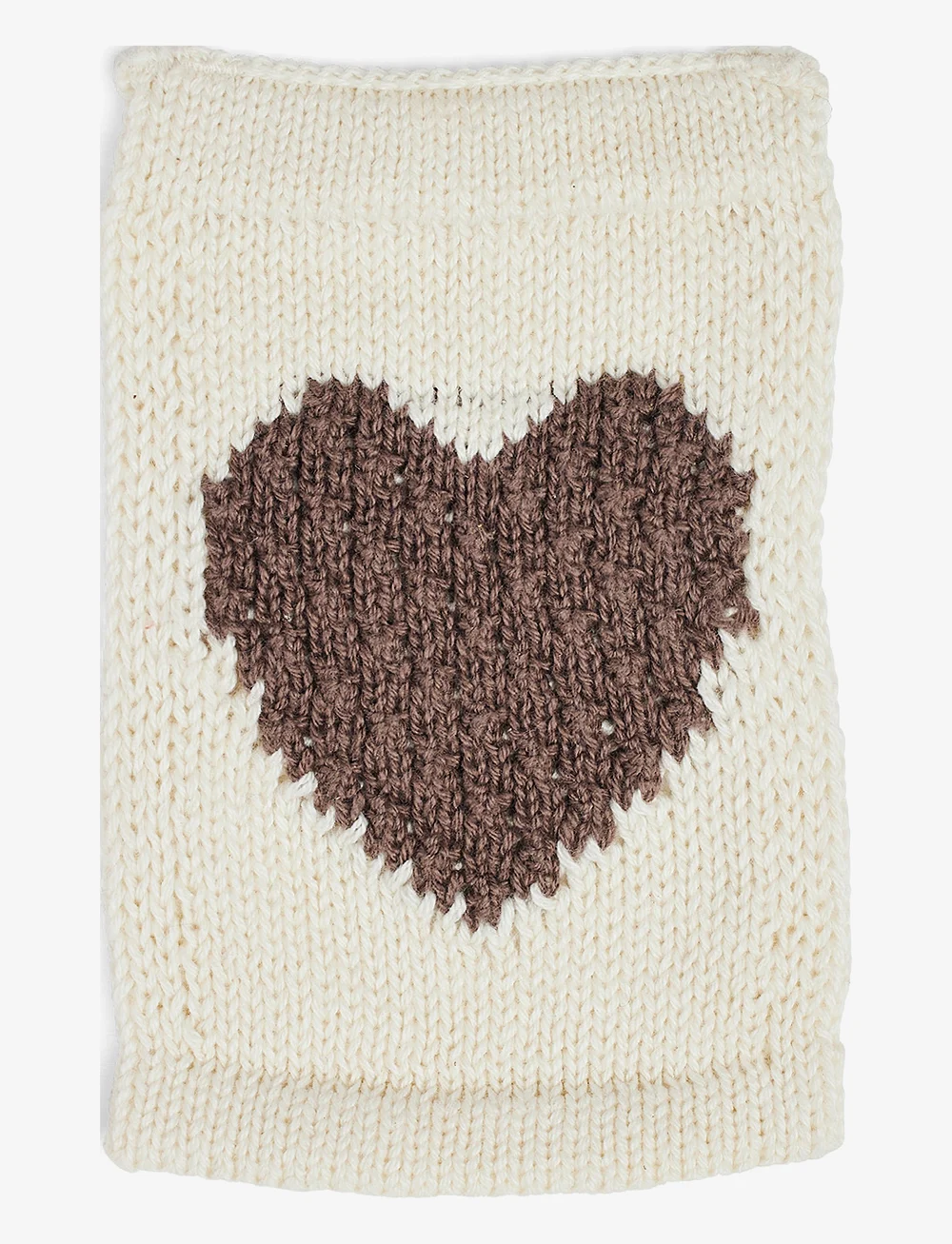 Smallstuff - Knitted flag, heart, nature - dekorative wohnaccessoires - nature - 0