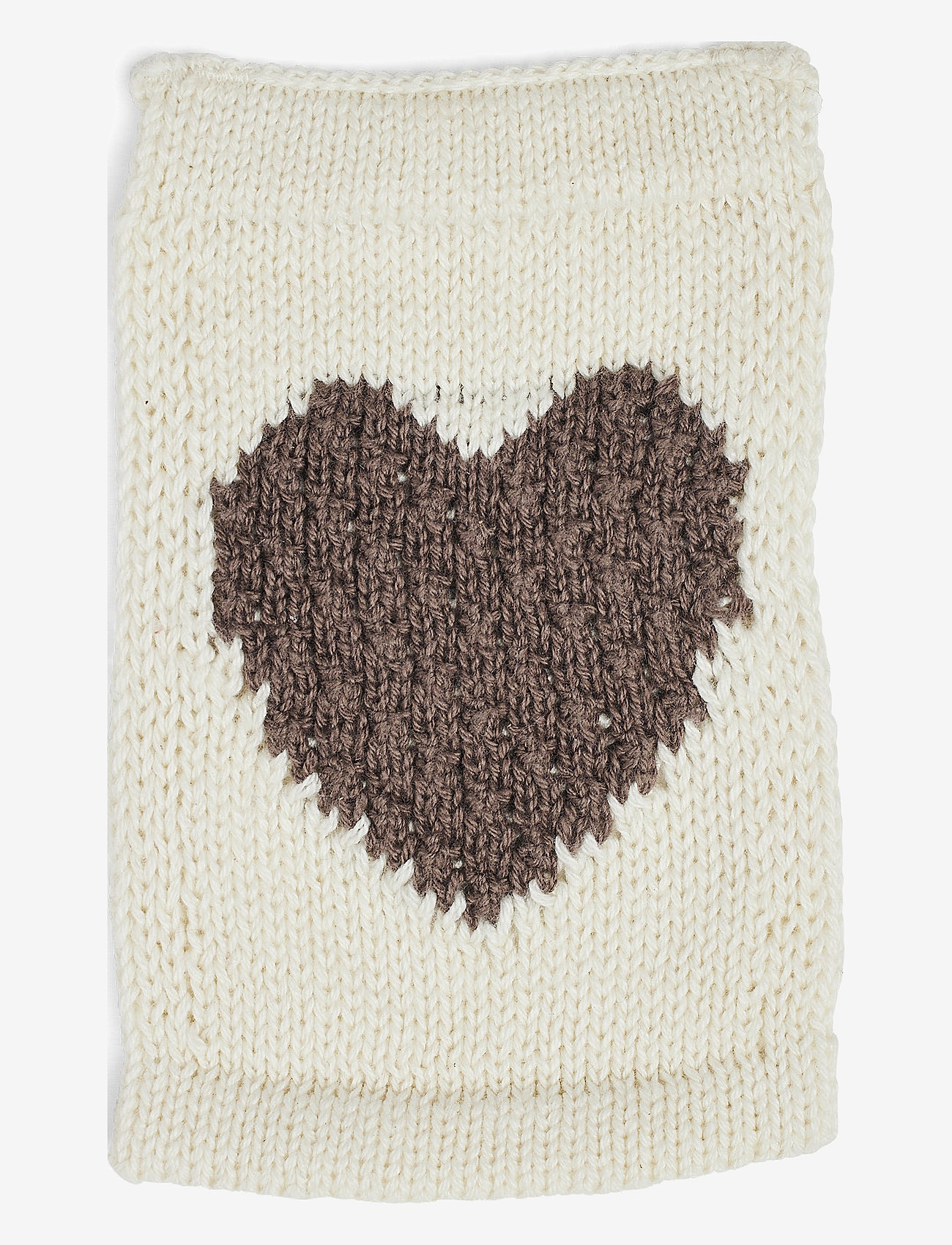 Smallstuff - Knitted  flag, heart, nature - dekorationsdetaljer - nature - 1