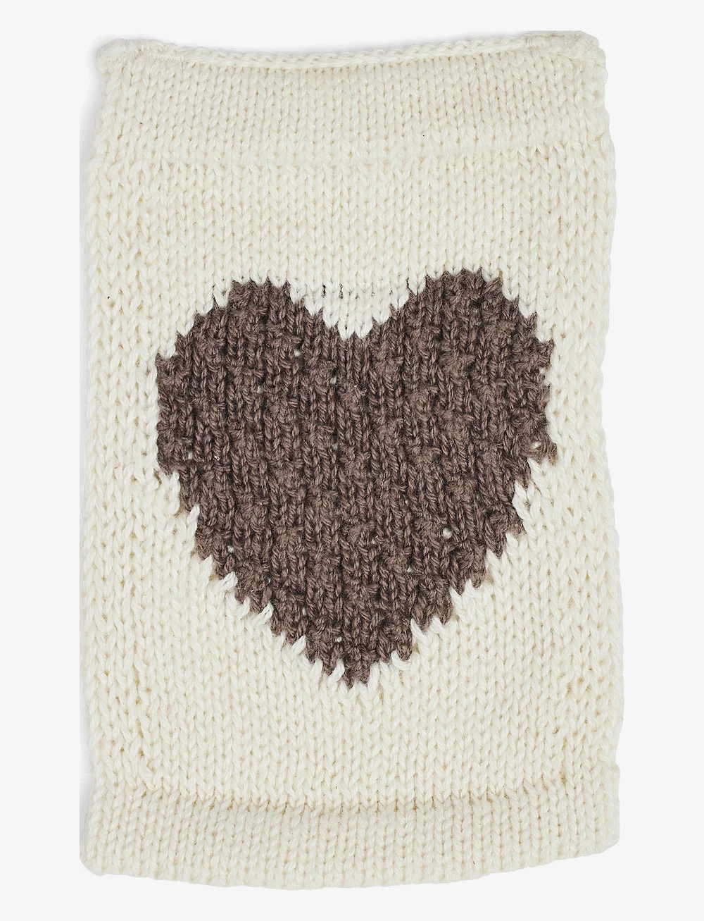 Smallstuff - Knitted flag, heart, nature - dekorative wohnaccessoires - nature - 1
