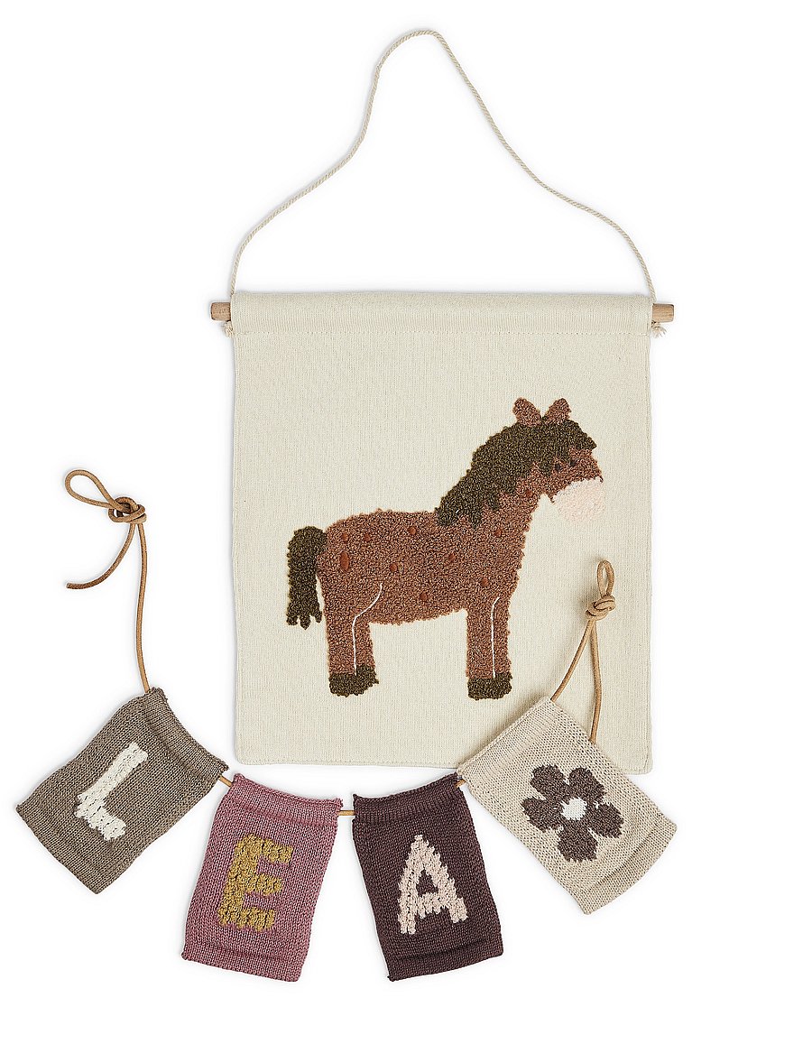 Smallstuff - Knitted flag, flower, nature - dekorative wohnaccessoires - ff nature - 3