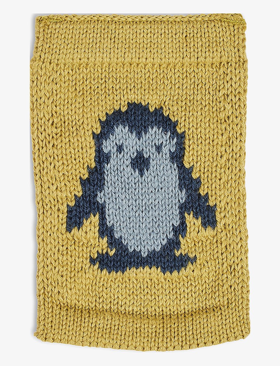 Smallstuff - Knitted flag, pinguin, blue - dekorative wohnaccessoires - pi blue - 1