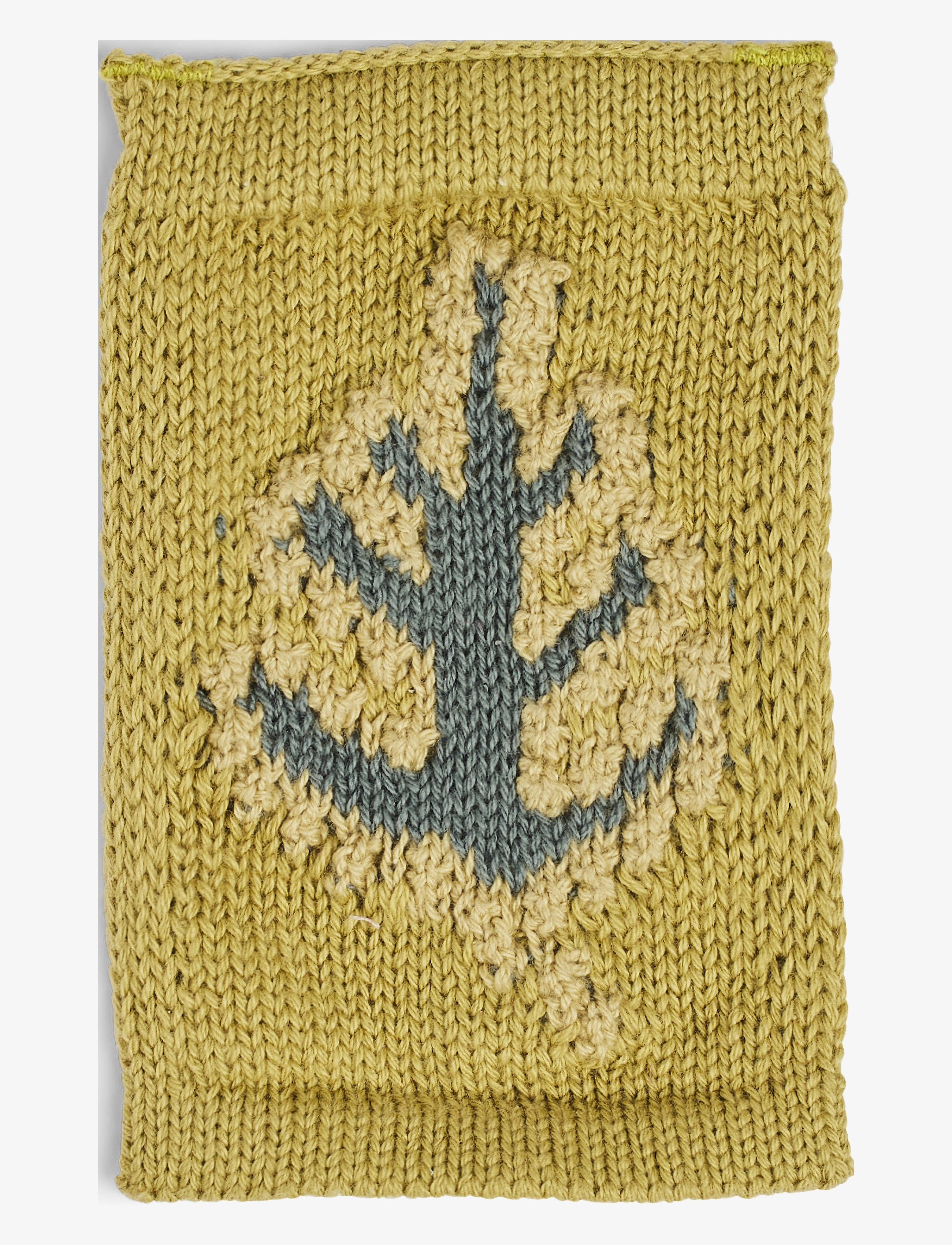 Smallstuff - Knitted flag, leaf, blue - dekorativt tilbehør - fl blue - 2