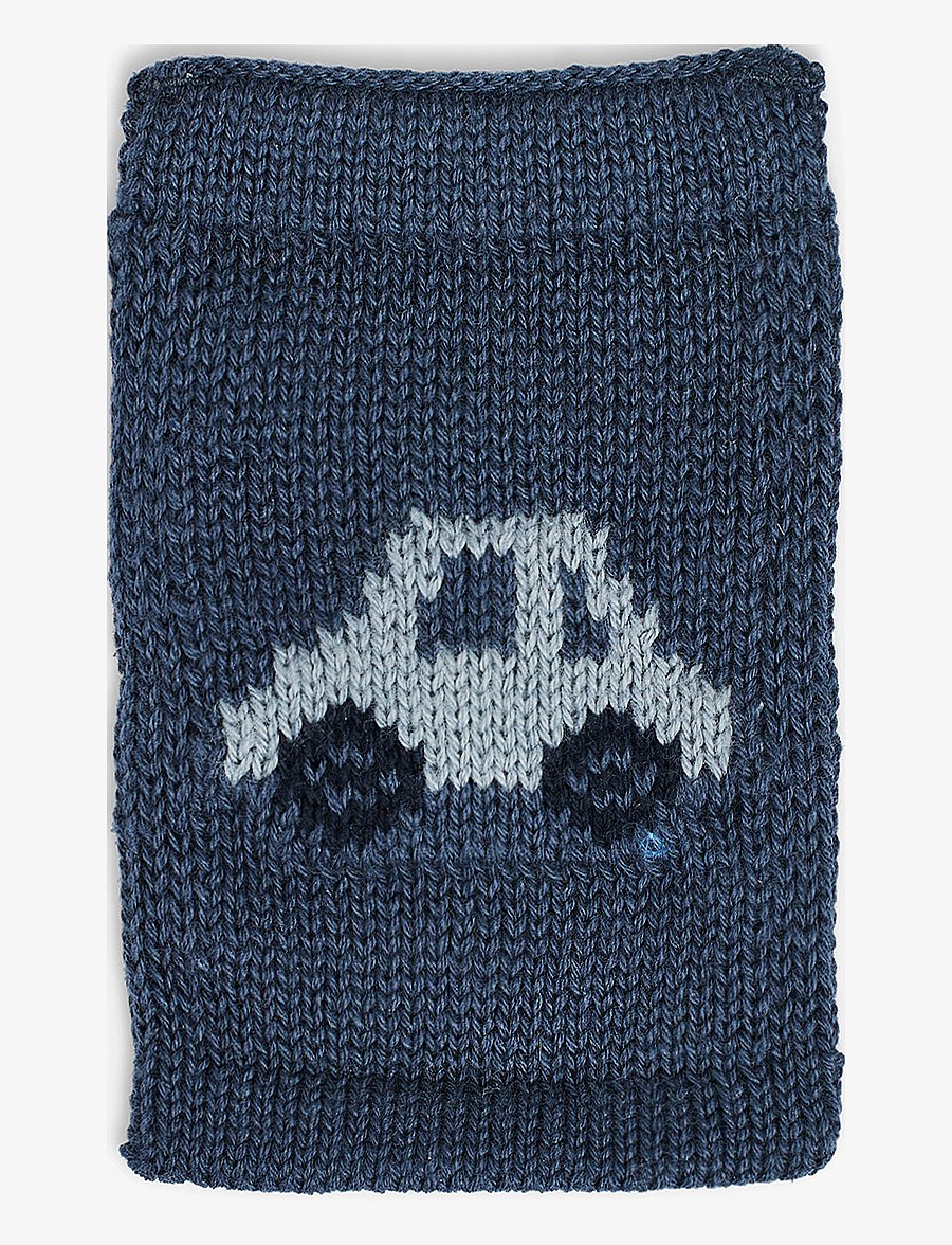 Smallstuff - Knitted flag, car, blue - dekorative wohnaccessoires - fc blue - 1