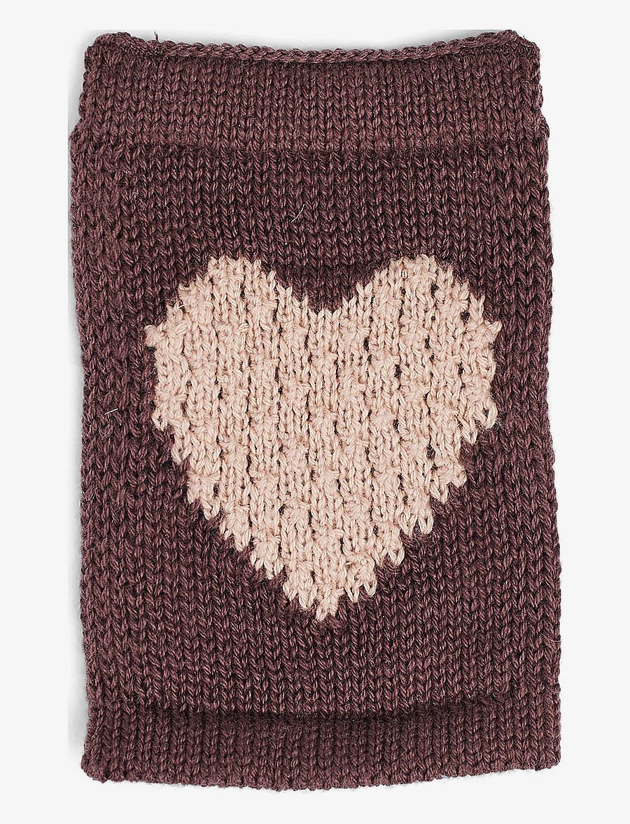 Smallstuff - Knitted flag, heart, rose - dekorative wohnaccessoires - rose - 1