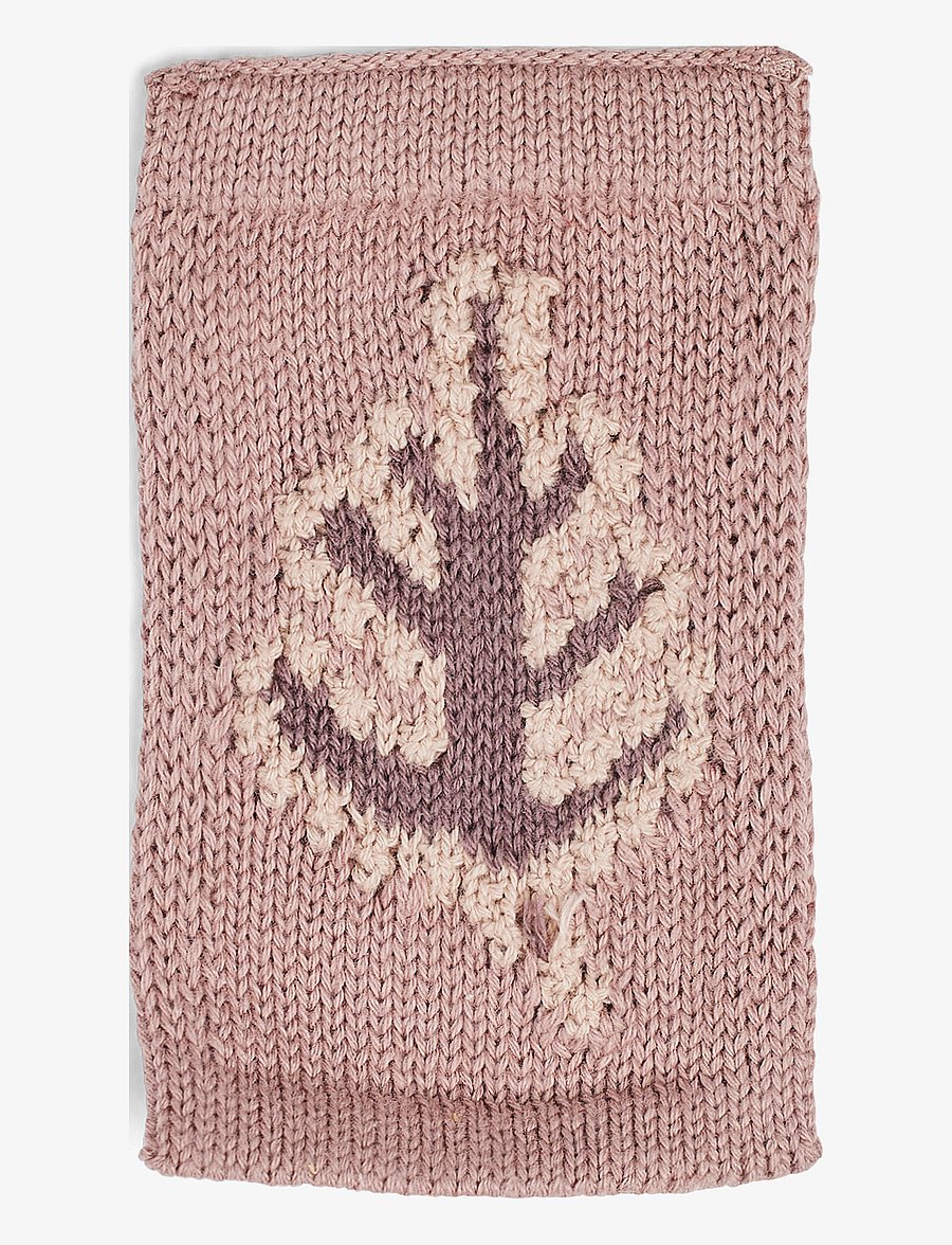 Smallstuff - Knitted flag, leaf, rose - dekorative wohnaccessoires - le rose - 1