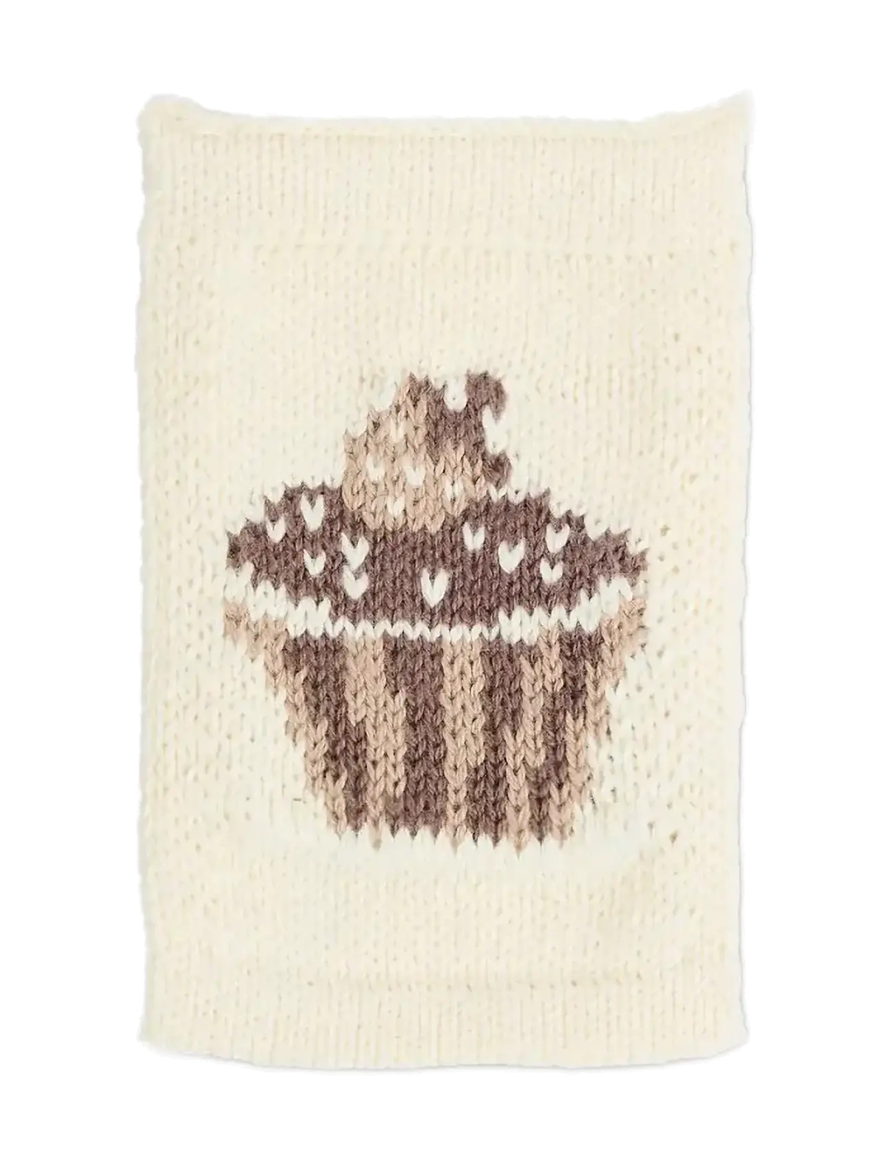 Smallstuff Knitted flag, birthsday cake, nature - Smallstuff - BI NATURE / cream