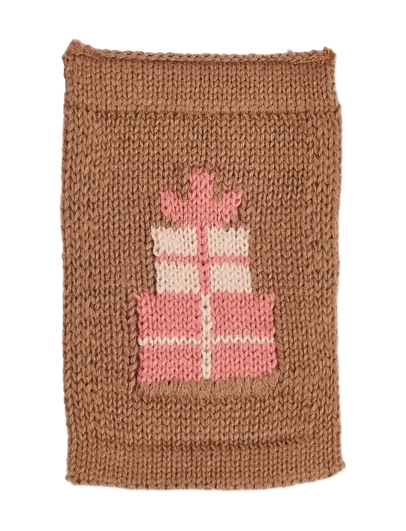 Smallstuff Knitted flag, birthsday presents, rose - Smallstuff - FB ROSE / brown