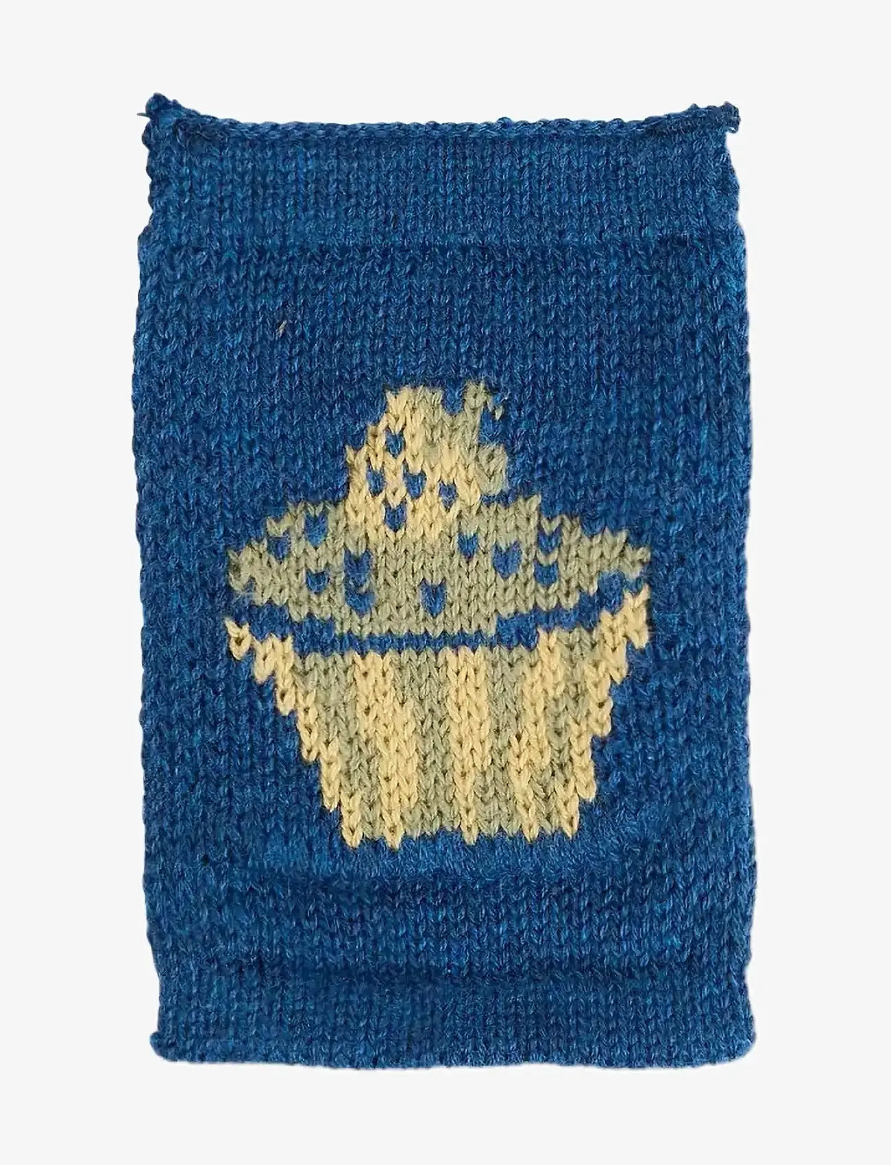 Smallstuff - Knitted flag, birthsday cake, blue - dekoratsioonid - blue - 0