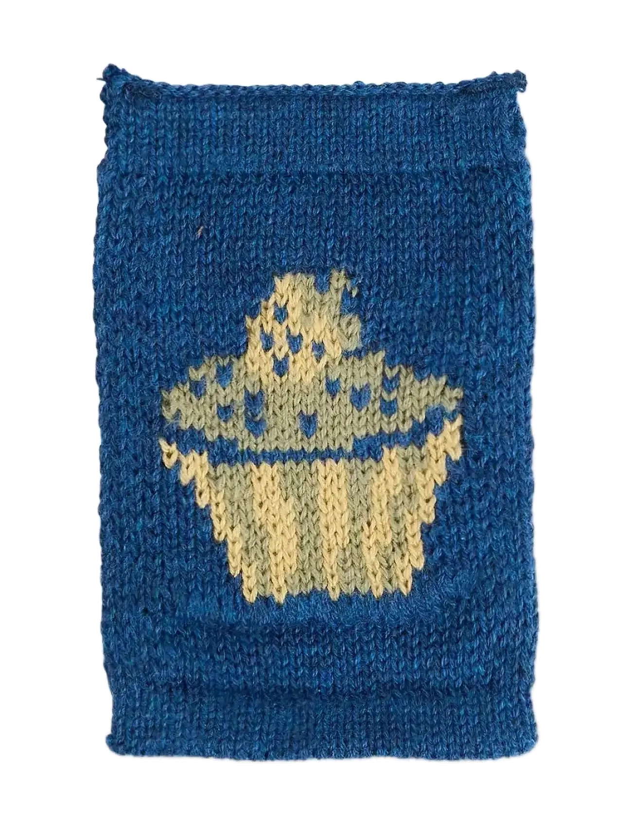 Smallstuff Knitted flag, birthsday cake, blue - Kids home - BLUE / blue