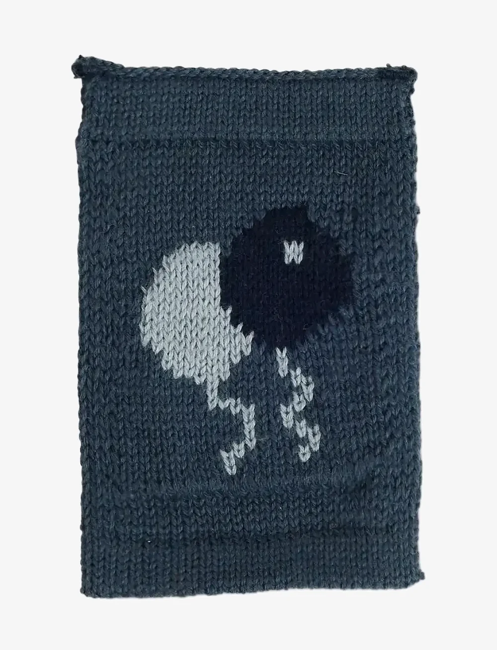 Smallstuff - Knitted flag, birthsday baloones, blue - decorations - blue - 0