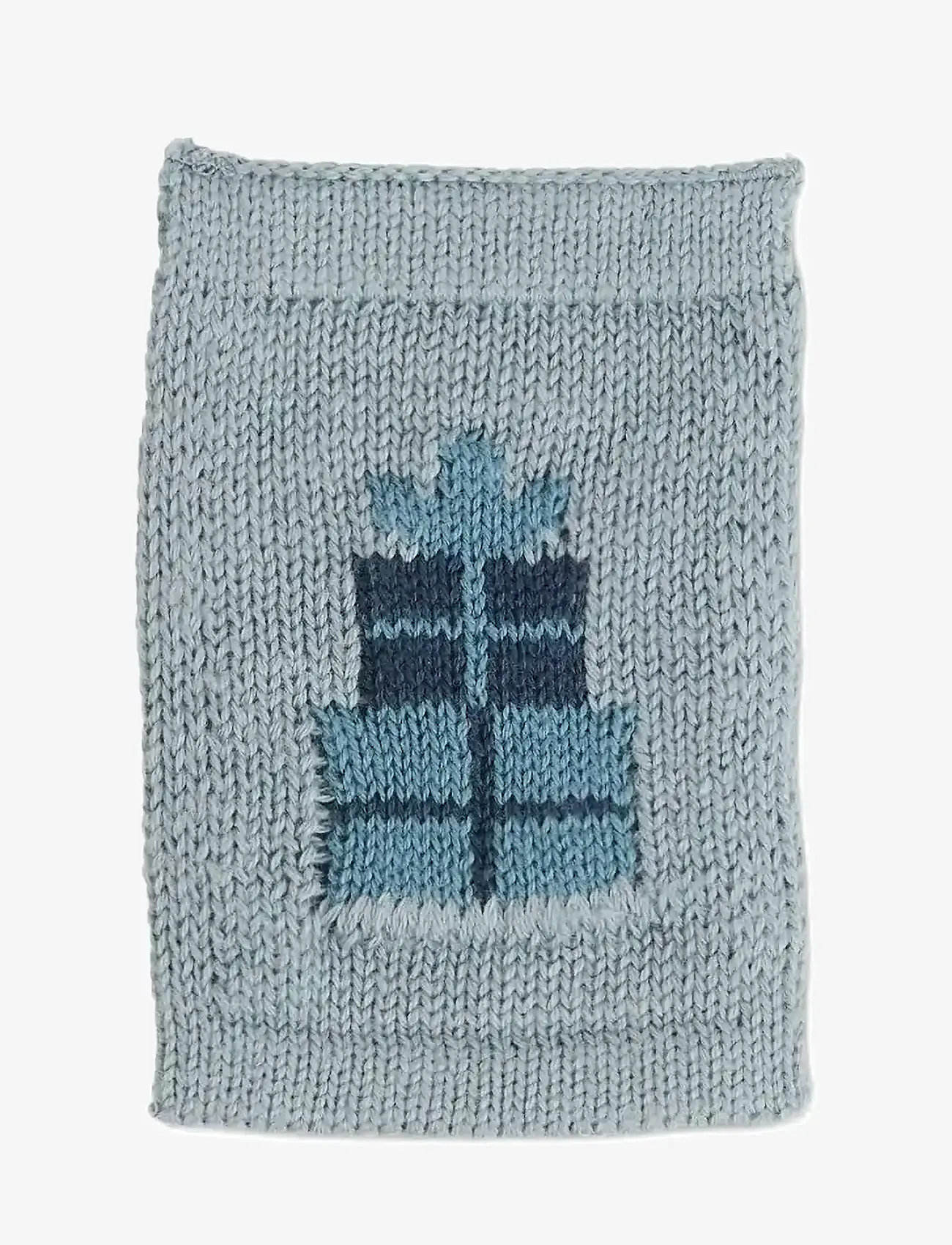 Smallstuff - Knitted flag, birthsday presents, blue - decorations - blue - 1