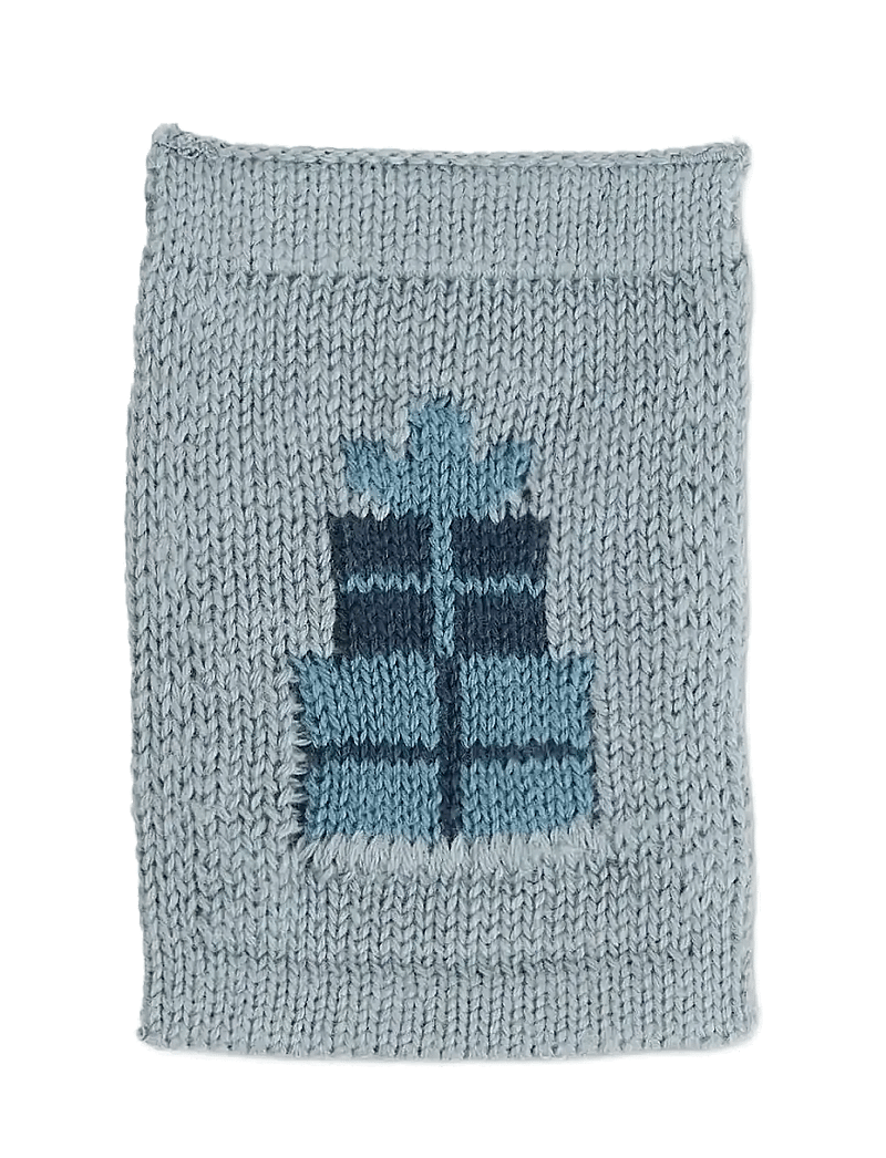 Smallstuff - Knitted flag, birthsday presents, blue - decorations - blue - 1