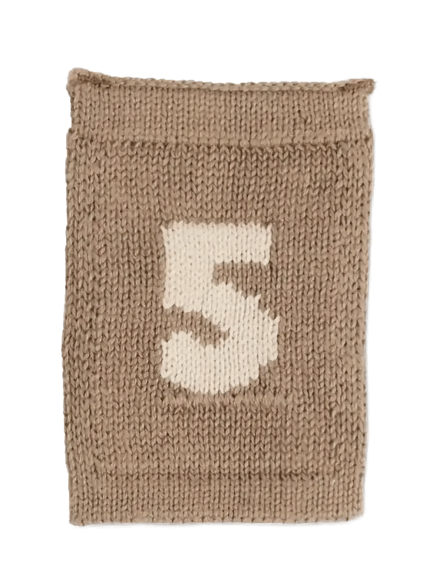 Smallstuff - Knitted flag, 5, nature - dekorative wohnaccessoires - 5 nature - 0