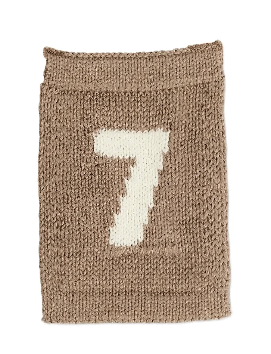 Smallstuff - Knitted flag, 7, nature - dekorative wohnaccessoires - 7 nature - 0