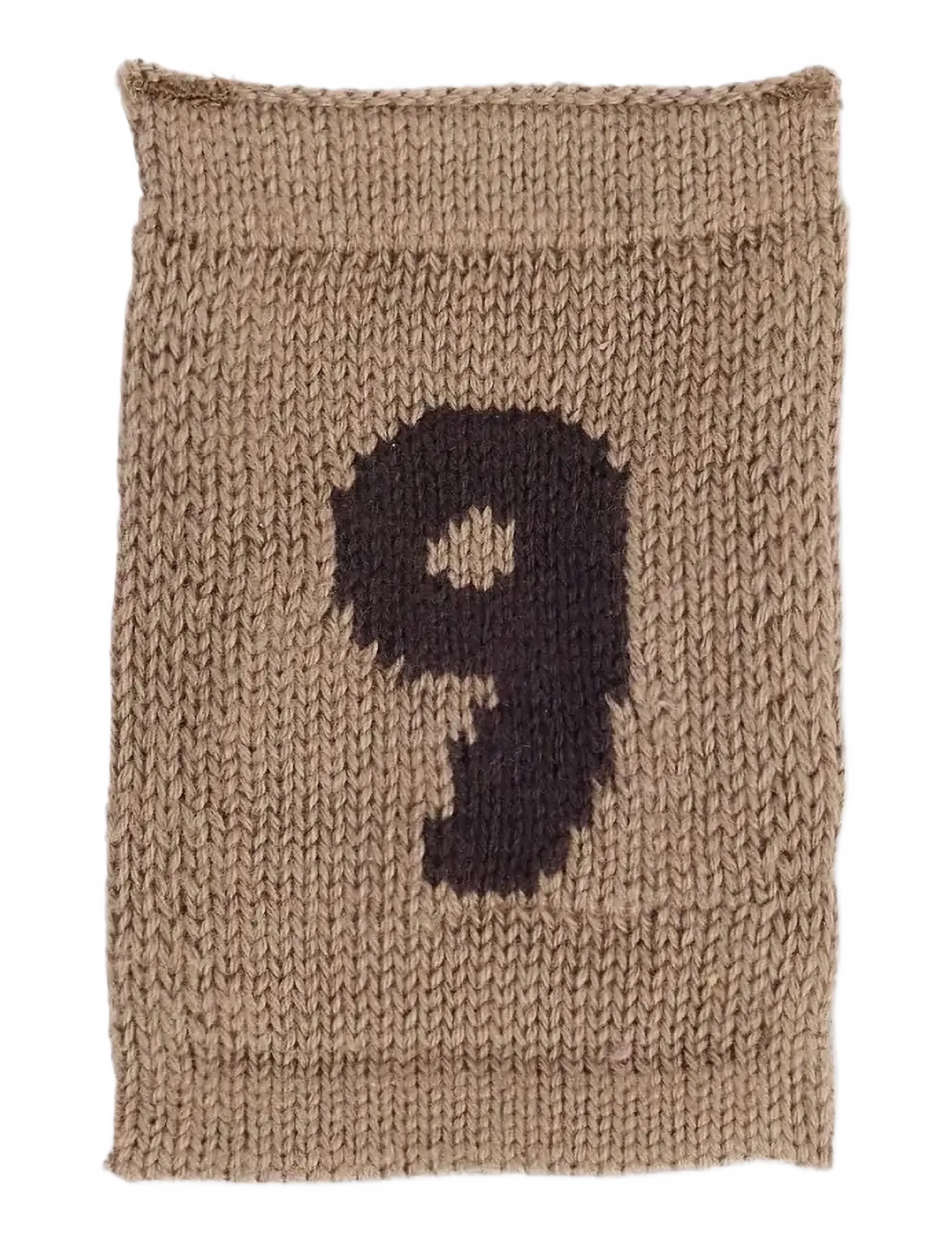 Smallstuff Knitted flag, 9, nature - Kids home - NATURE / beige
