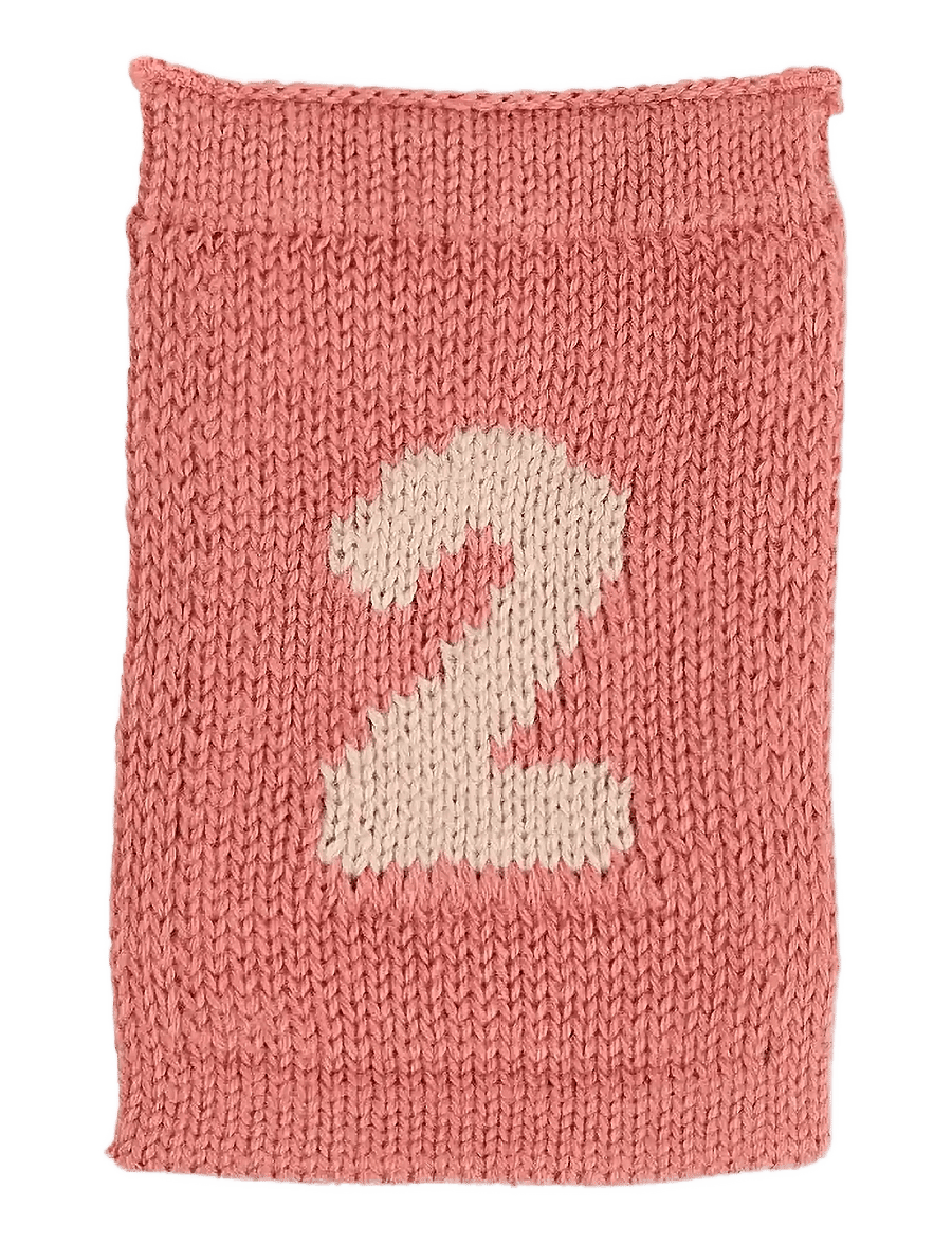Smallstuff - Knitted flag, 2, rose - dekorativt tilbehør - 2 rose - 0