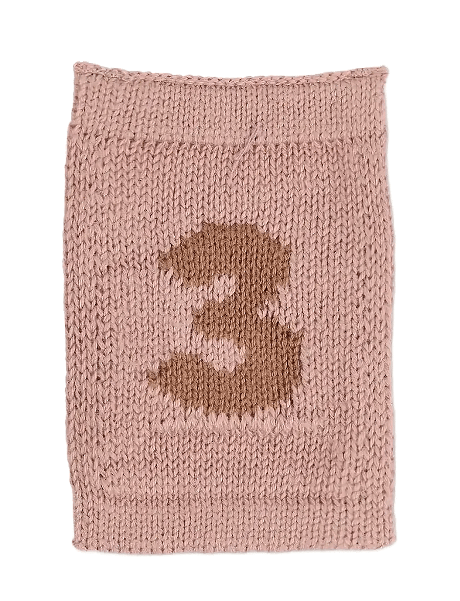 Smallstuff - Knitted flag, 3, rose - dekoratsioonid - rose - 0