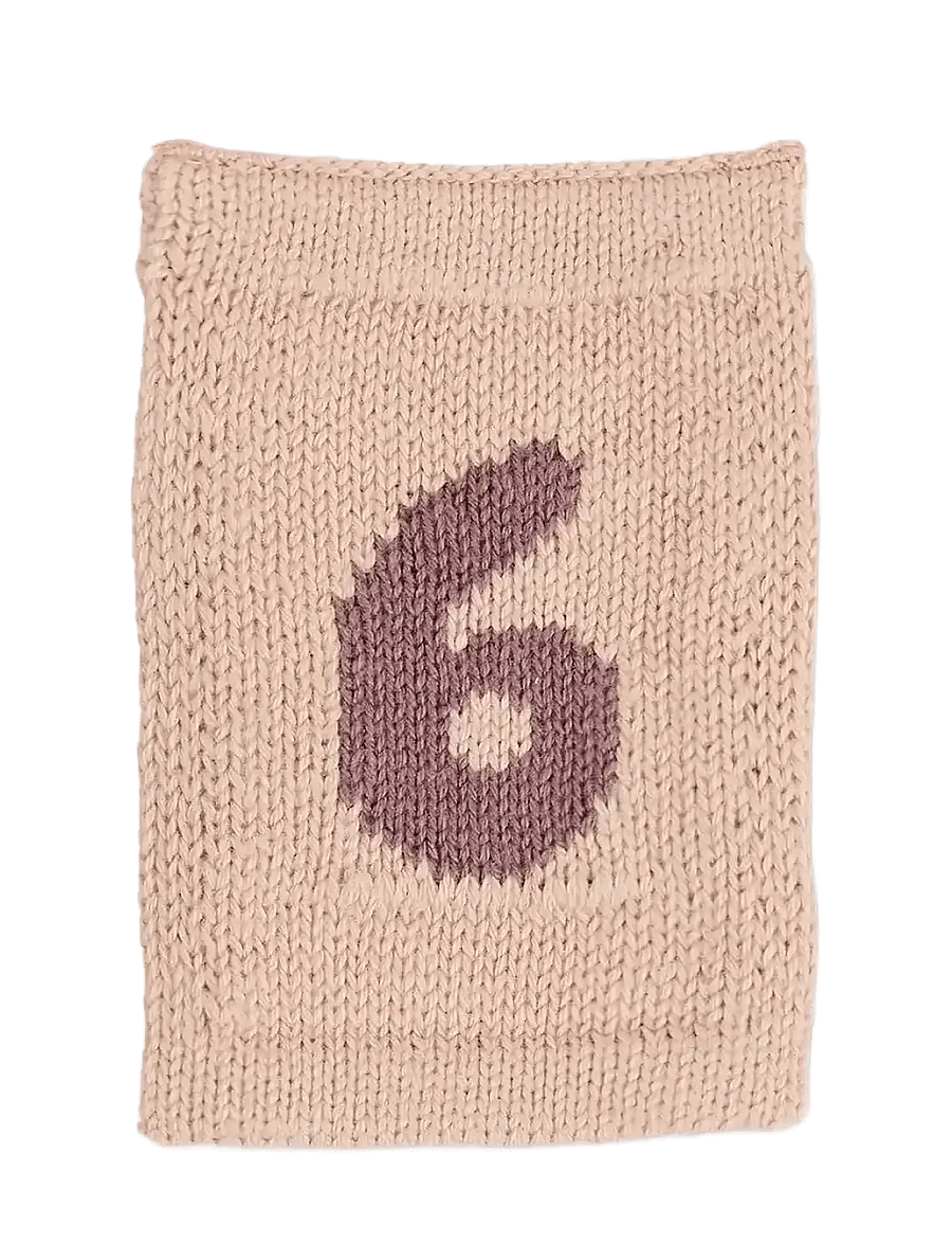 Smallstuff - Knitted flag, 6, rose - dekorative wohnaccessoires - 6 rose - 0