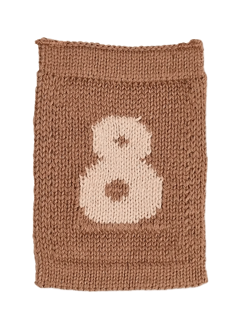 Smallstuff - Knitted flag, 8, rose - dekorative wohnaccessoires - rose - 1