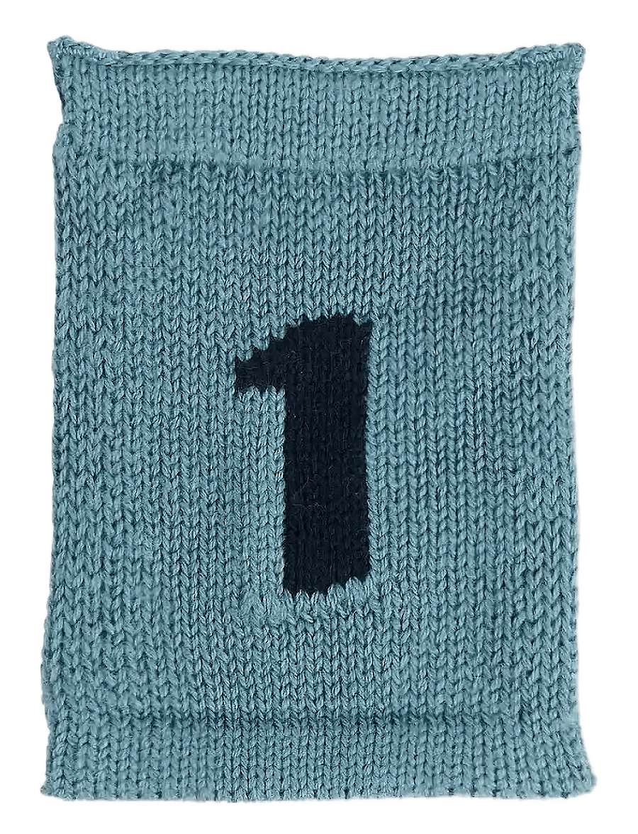Smallstuff - Knitted flag, 1, blue - dekorativt tilbehør - 1 blue - 0