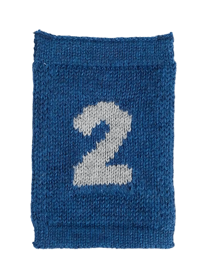 Smallstuff - Knitted flag, 2, blue - blue - 0