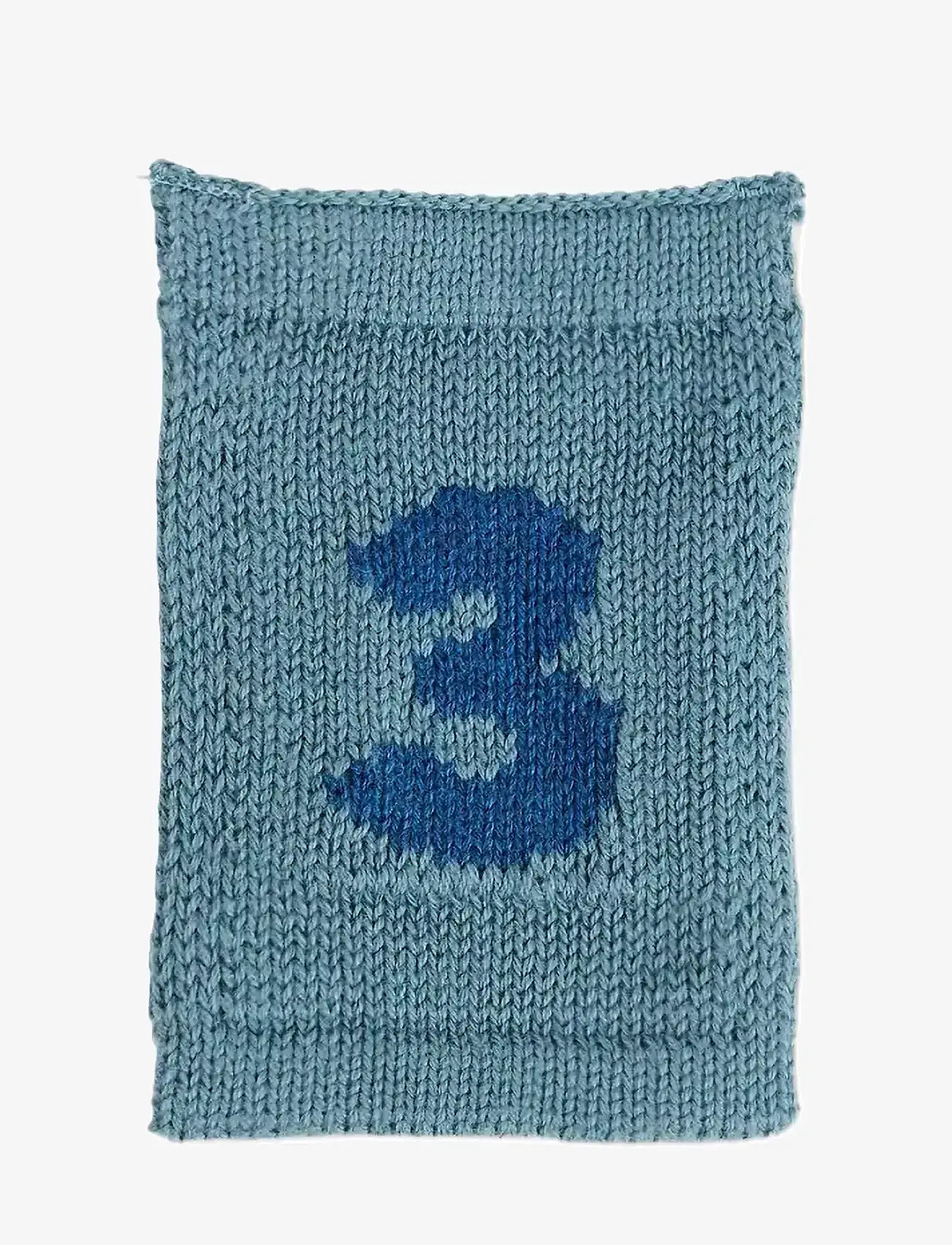 Smallstuff - Knitted flag, 3, blue - blue - 0