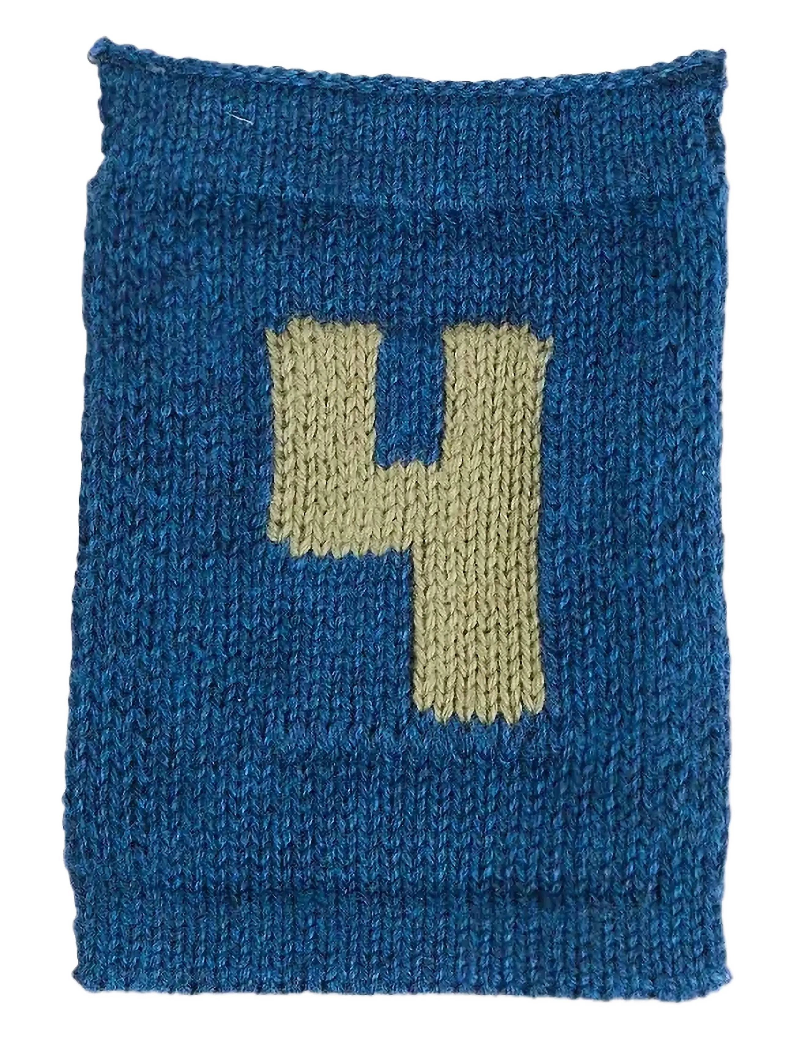 Smallstuff Knitted Flag, 4, Blue, One Size, Kids Decor, Blau - Decoration Accessories-details, Kinder
