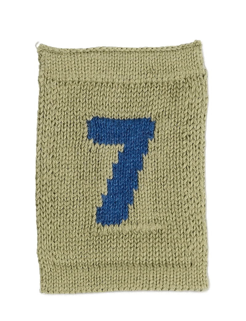 Smallstuff - Knitted flag, 7, blue - dekorationsdetaljer - blue - 0