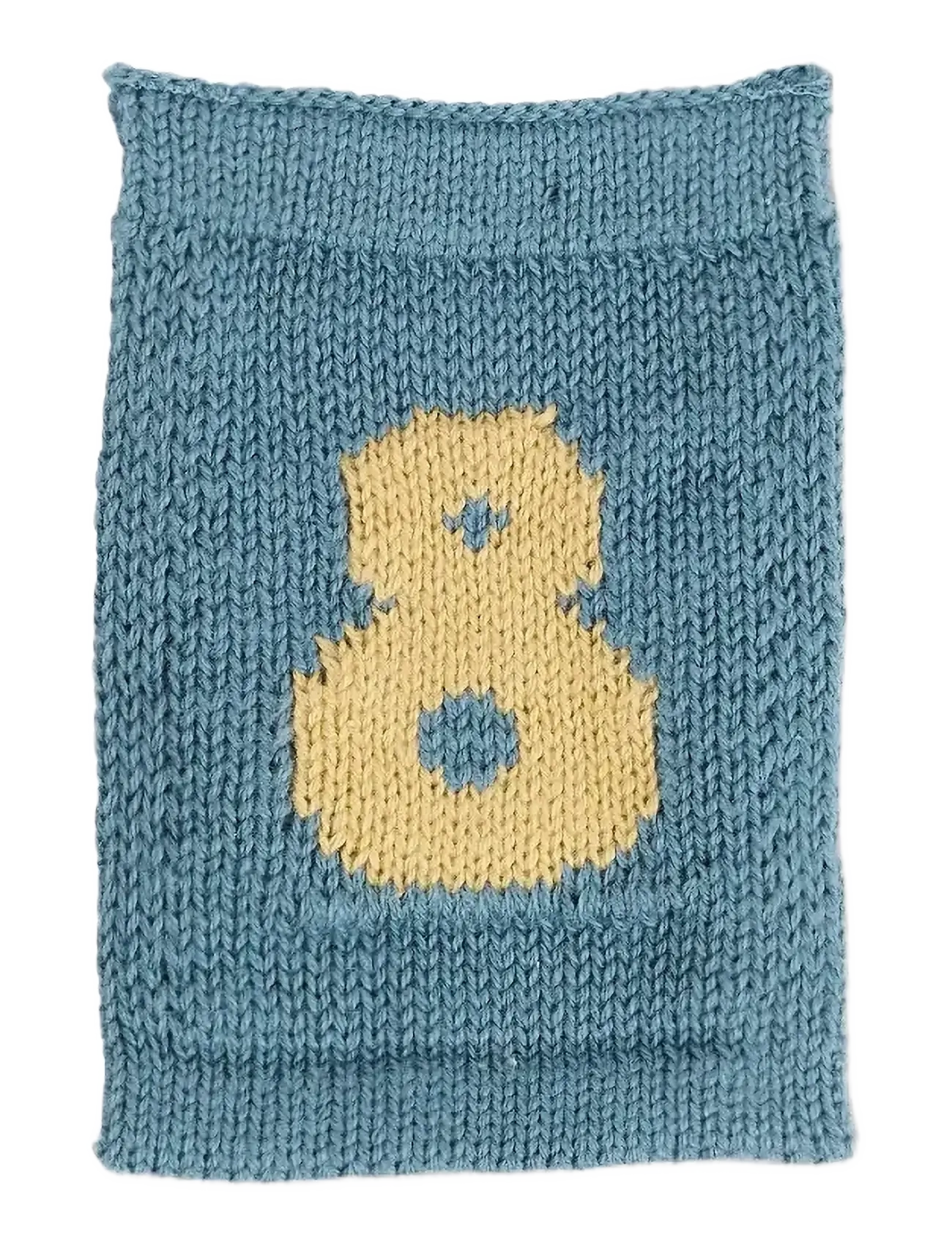 Knitted flag, 8, blue - BLUE