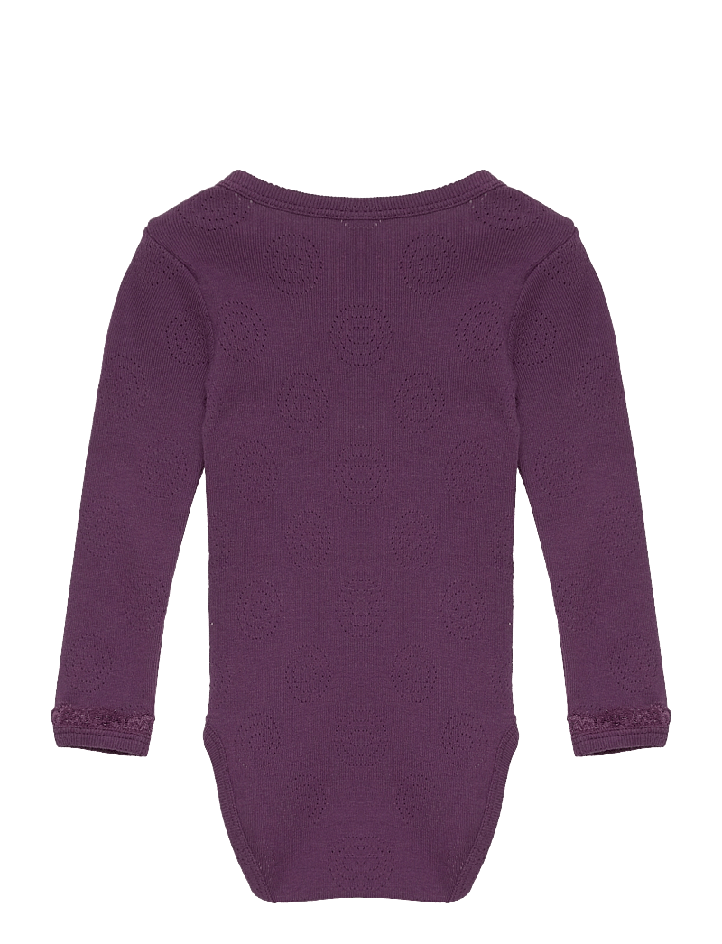 Smallstuff - Body LS - langærmede bodyer - aubergine - 1