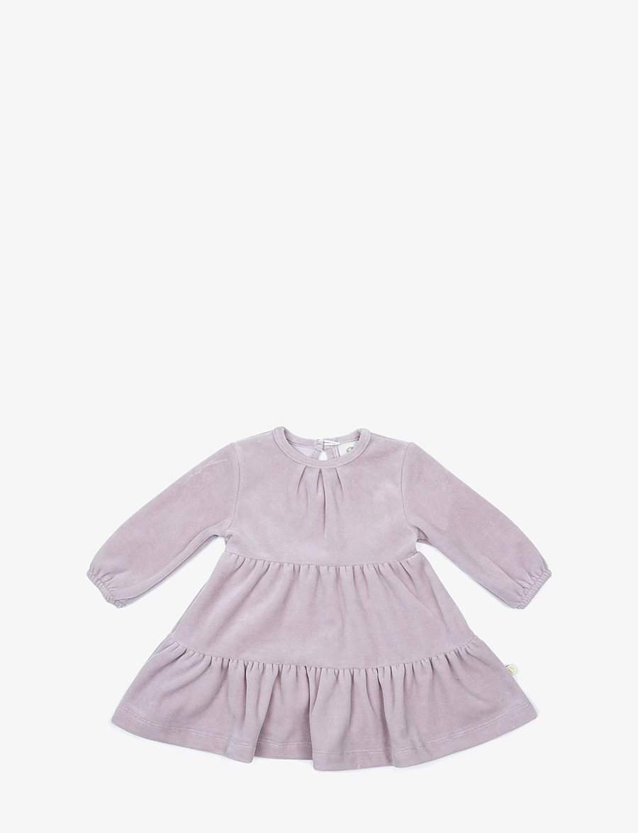 Smallstuff - Dress velour, powder - partykleider - powder - 0
