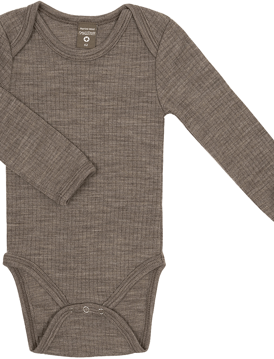 Smallstuff - Body LS, nature drop needle, merino wool - langärmelige bodys - nature - 1