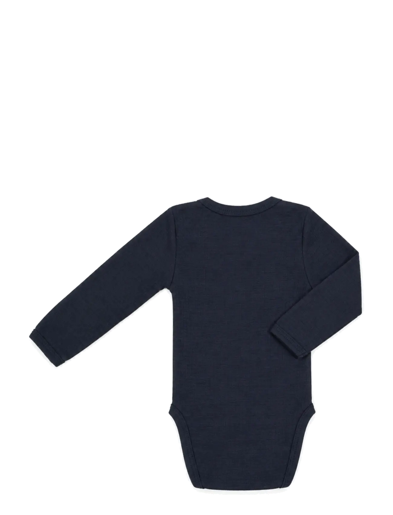 Smallstuff - Body LS, navy drop needle, merino wool - base layer baby - navy - 2