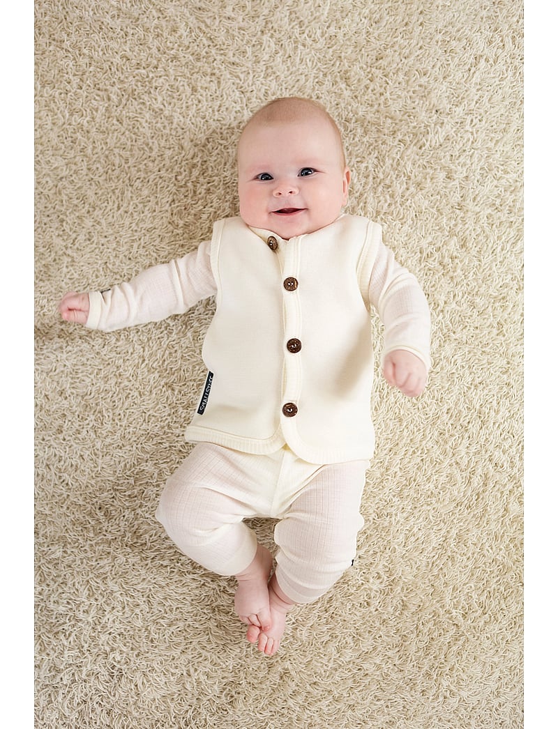 Smallstuff - Body ls - ensfarvede langærmede bodyer - offwhite - 2