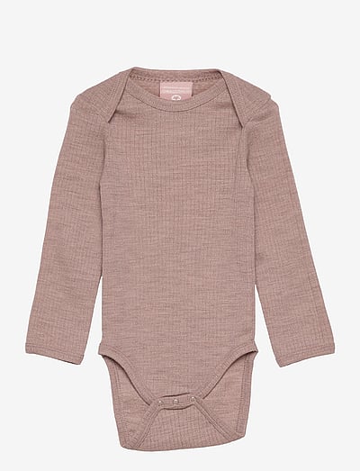 Body Ls, Off. White Drop Needle, Merino Wool - LangæRmede Bodyer