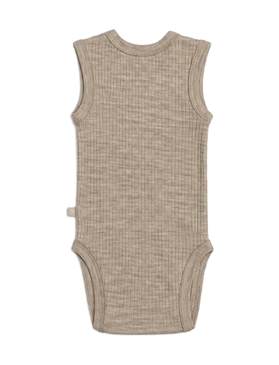 Smallstuff - Body NS, light nature melange drop needle, merino wool - onderkleren - baby - light nature - 1