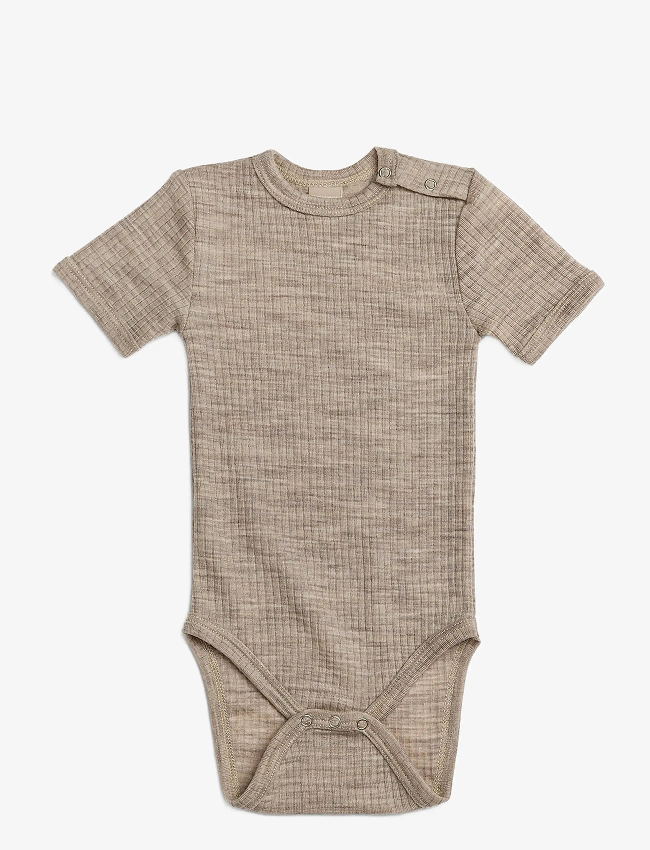 Smallstuff - Body SS, light nature melange drop needle, merino wool - bodies à manches courtes - light nature - 0